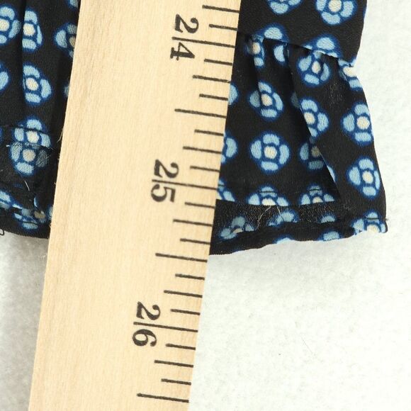 Who What Wear XXL Geometric Print Ruffle Button Down Blouse - Picture 11 of 11